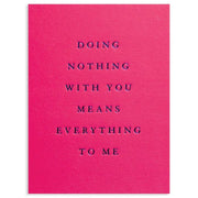 Doing Nothing Greeting Card - Just Fabulous Palm Springs