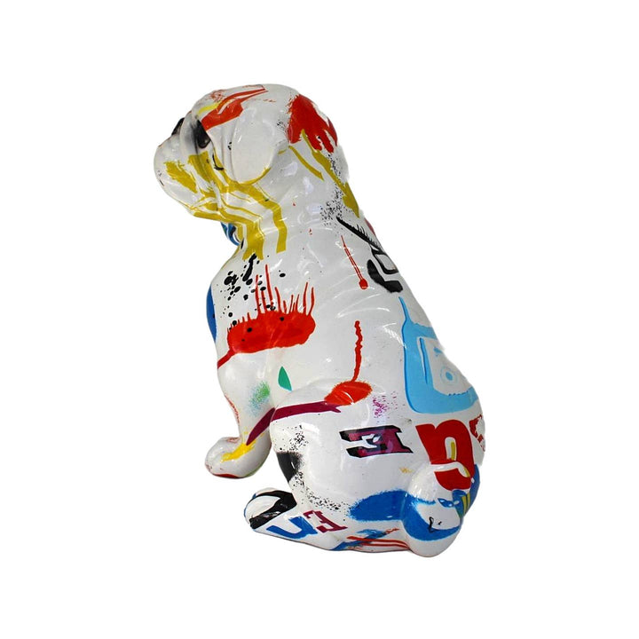 Sitting Happy Bulldog - 7" Tall