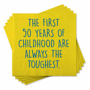 The First 50 Years Cocktail Napkins - Just Fabulous Palm Springs