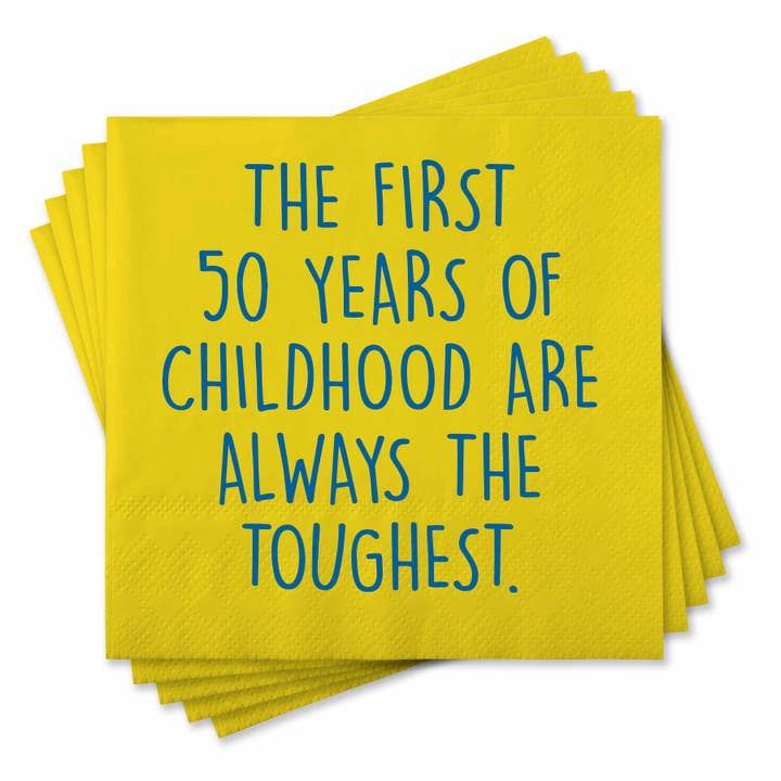 The First 50 Years Cocktail Napkins - Just Fabulous Palm Springs