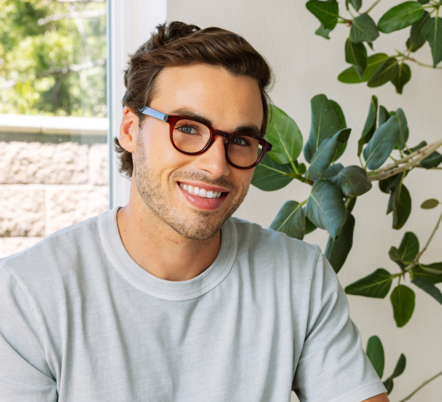 Asher Reading Glasses - Cranberry