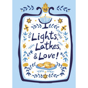 Lights, Latkes & Love Hanukkah Card - Just Fabulous Palm Springs
