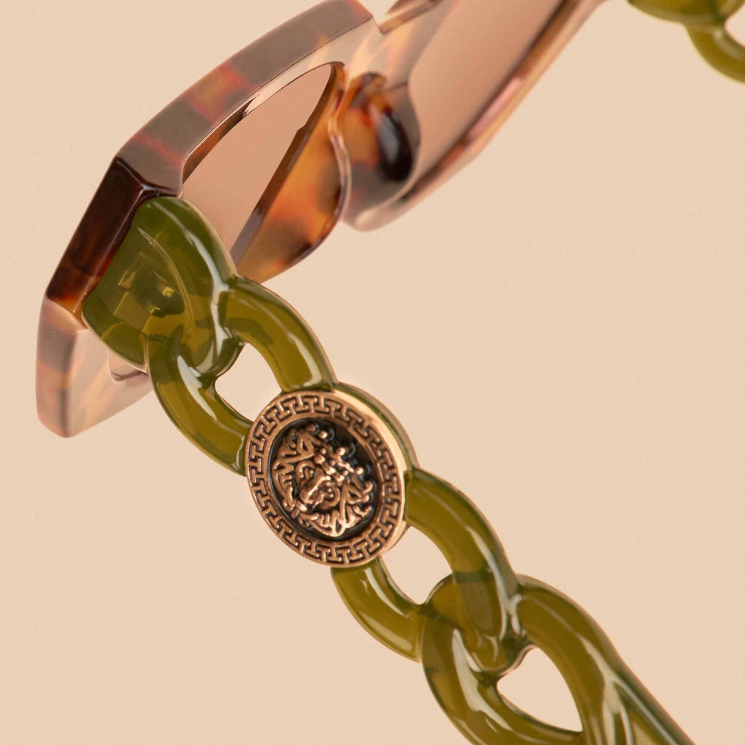 Zelia Luxe Sunglasses - Tortoiseshell/Olive