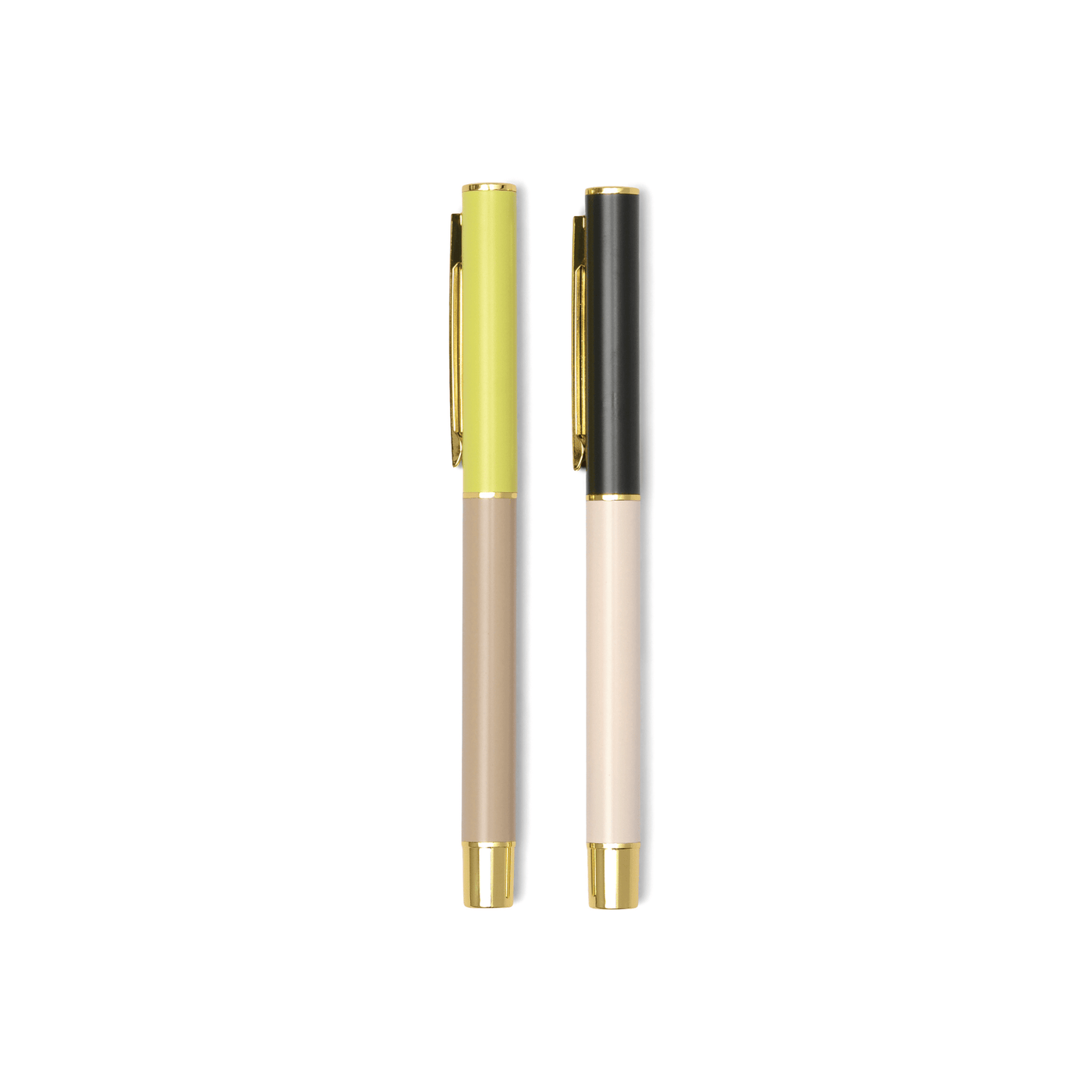 Color Block Pen Set: Off White + Taupe