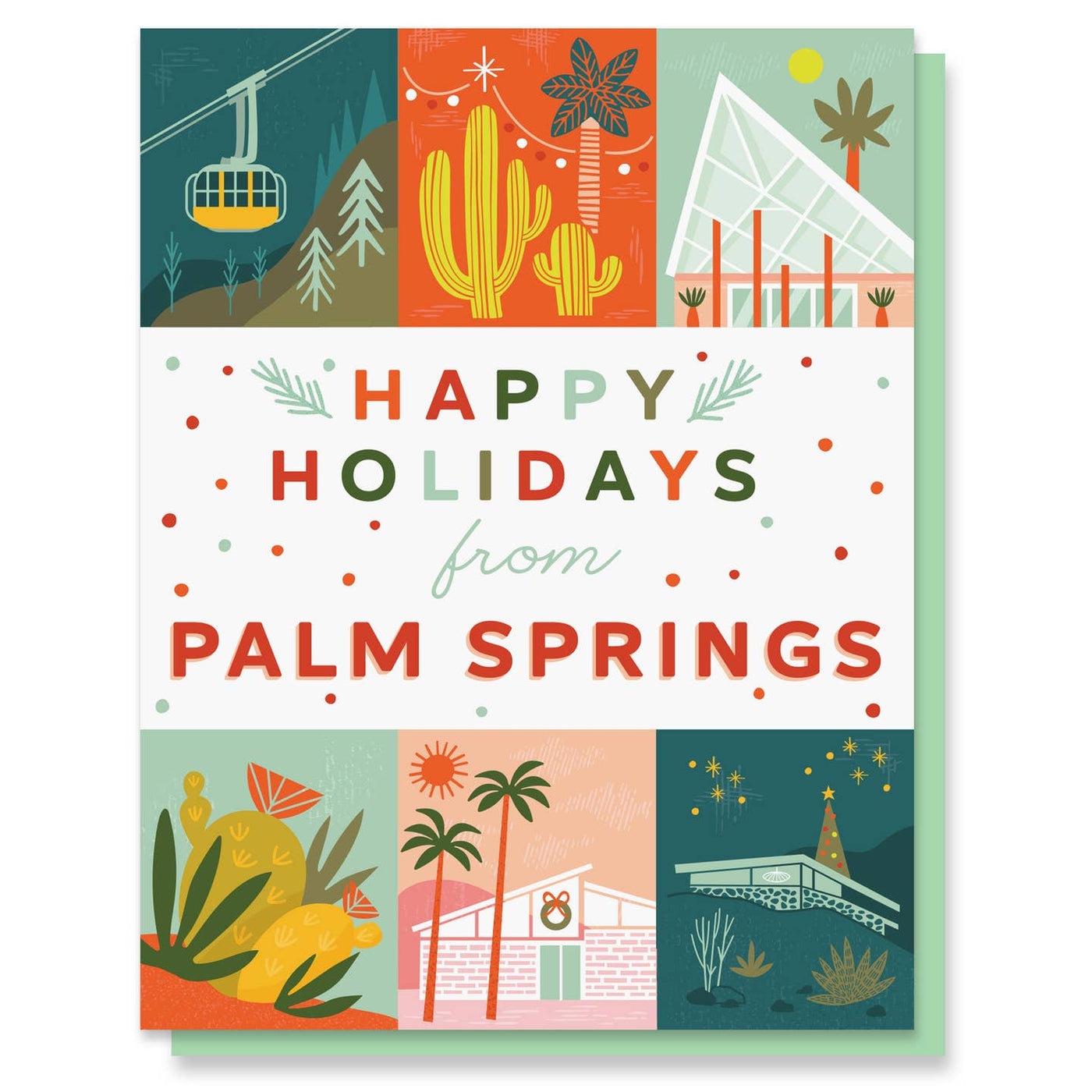 Happy Holidays From Palm Springs Holiday Card