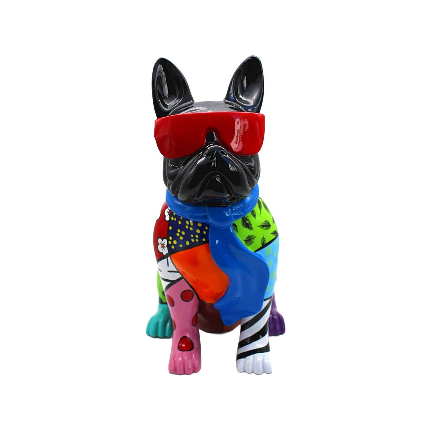 Groovy French Bulldog With Glasses - 14" Tall