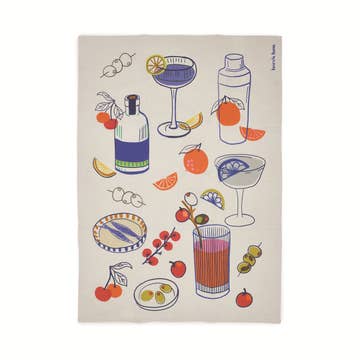 The Emmy Tea Towel - Cocktails