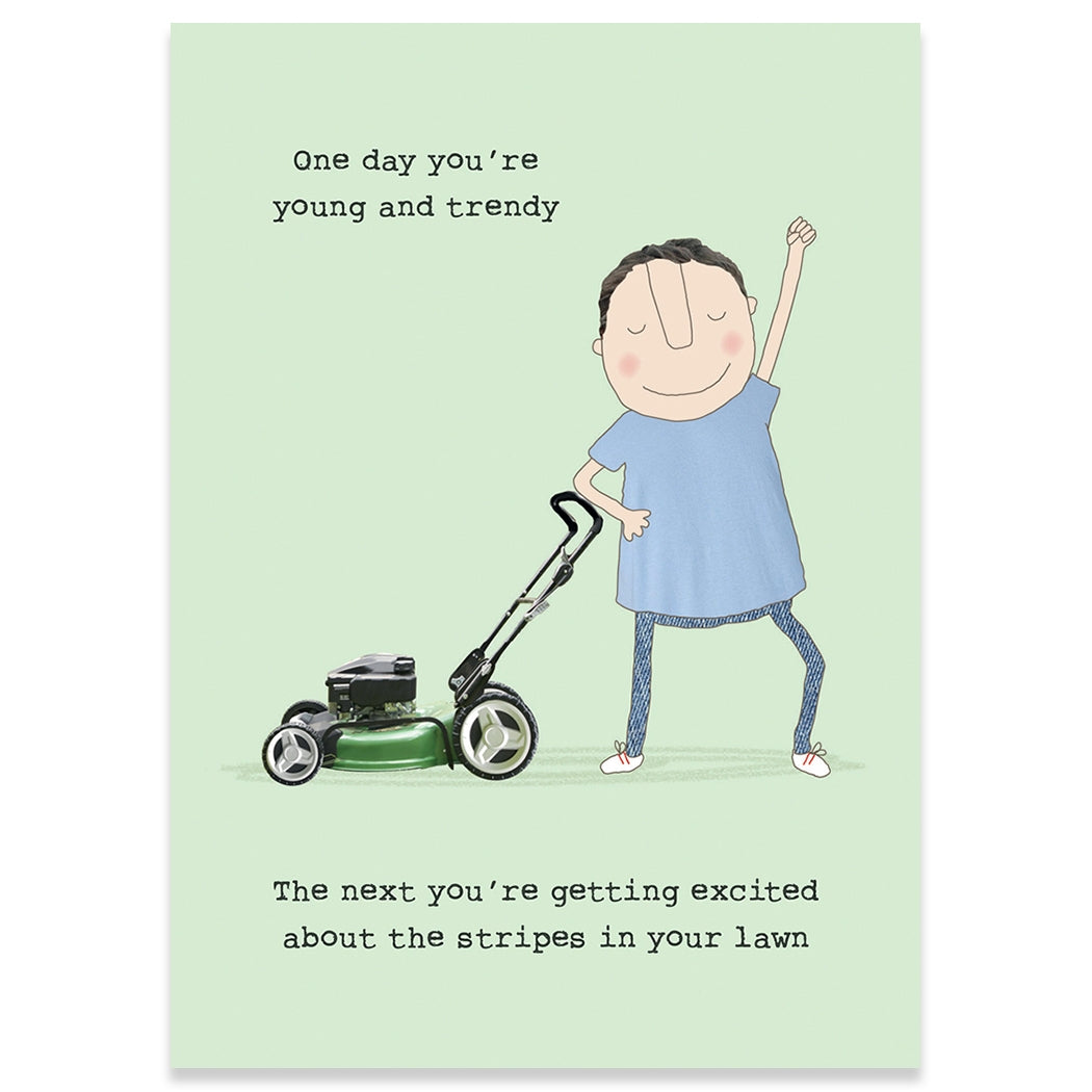 Lawn Stripes Birthday Card - Just Fabulous Palm Springs