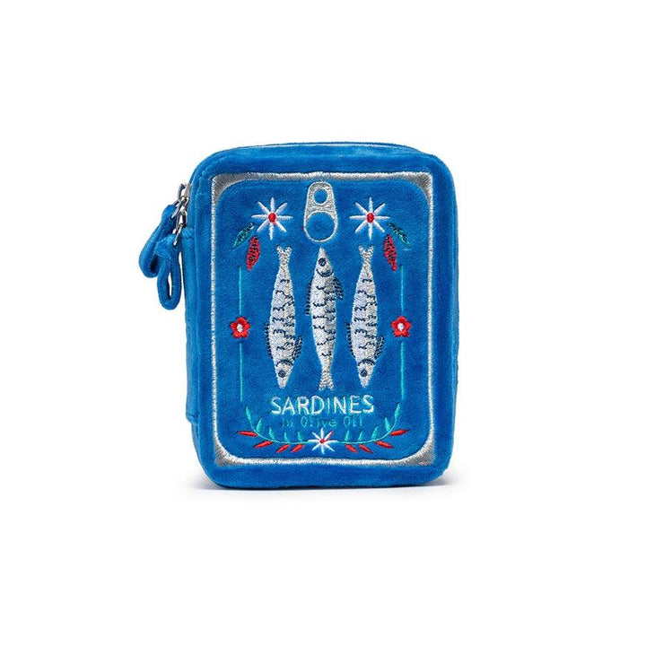 Sardine Can Velvet Jewelry Zip Case