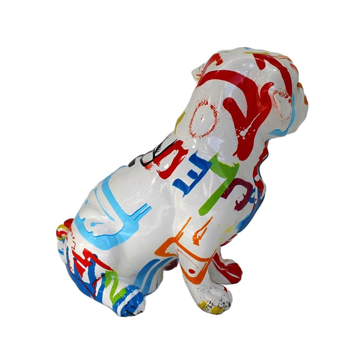 Sitting Happy Bulldog - 7" Tall