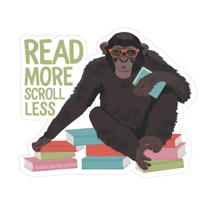 Sticker: Read More Scroll Less