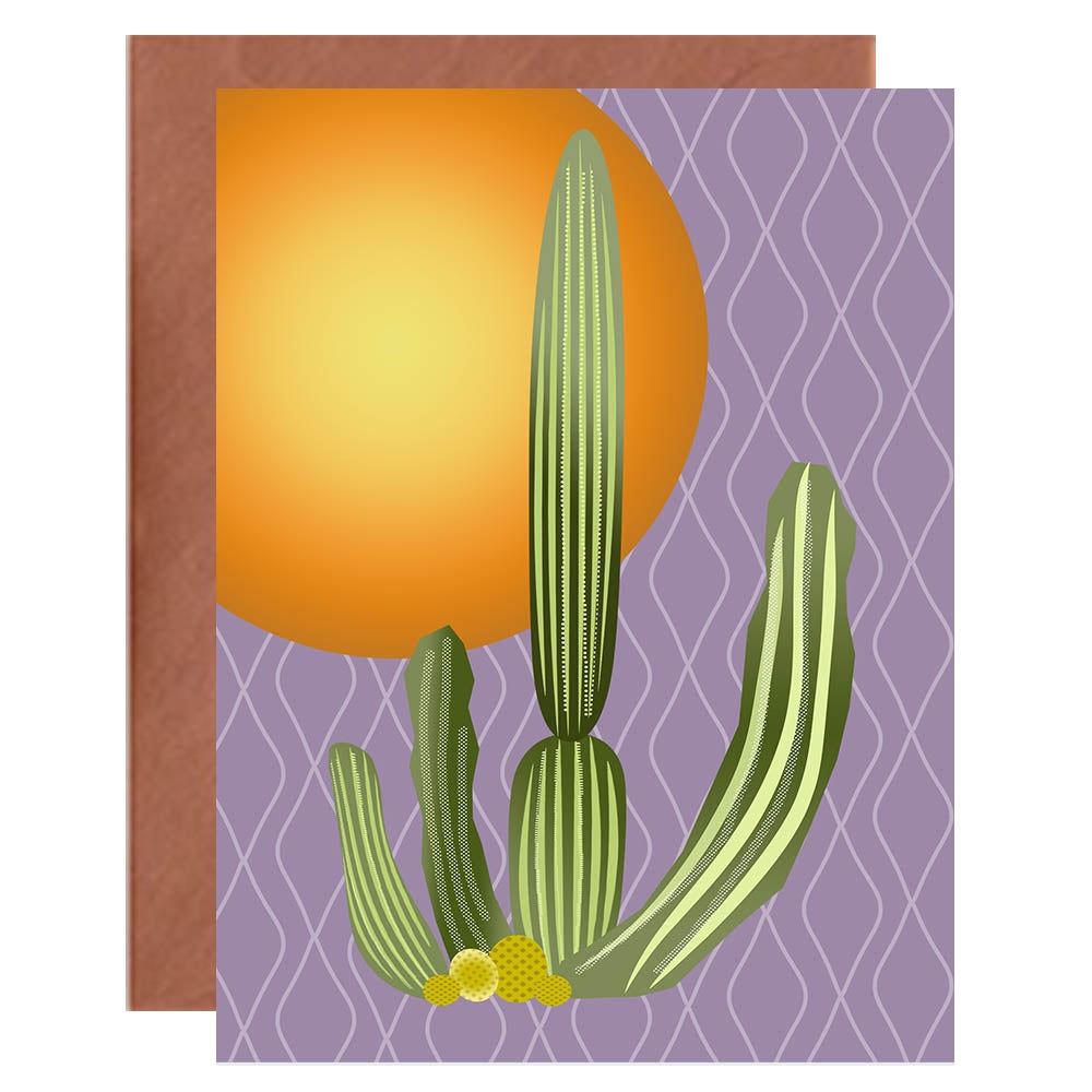 Cactus Vintage Western Blank Notecard - Boxed Set of 8