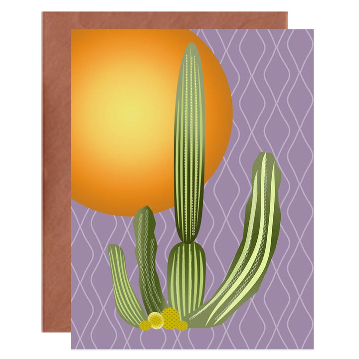 Cactus Vintage Western Blank Notecard - Boxed Set of 8