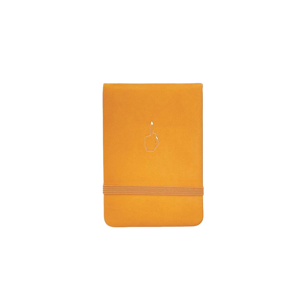 Middle Finger Pocket Journal - Orange