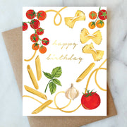 Pasta Party Birthday Card - Just Fabulous Palm Springs