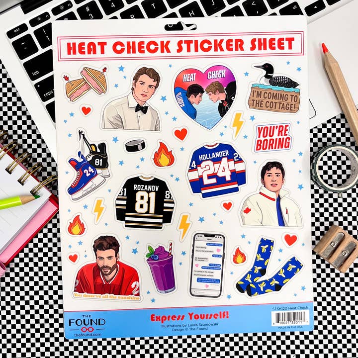 Sticker Sheet: Heated Rivalry Heat Check