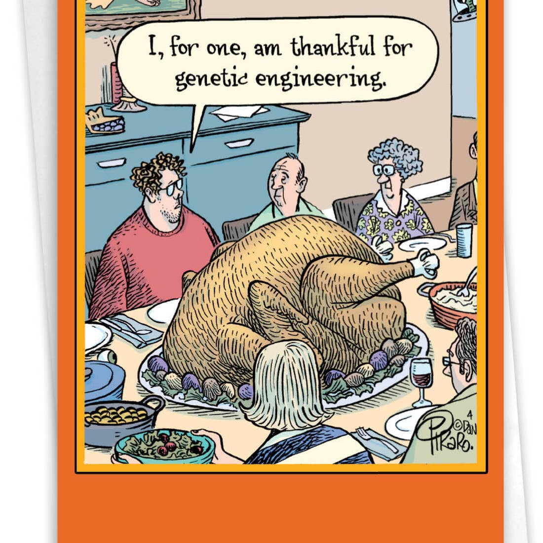 Genetic Engineering Thanksgiving Card