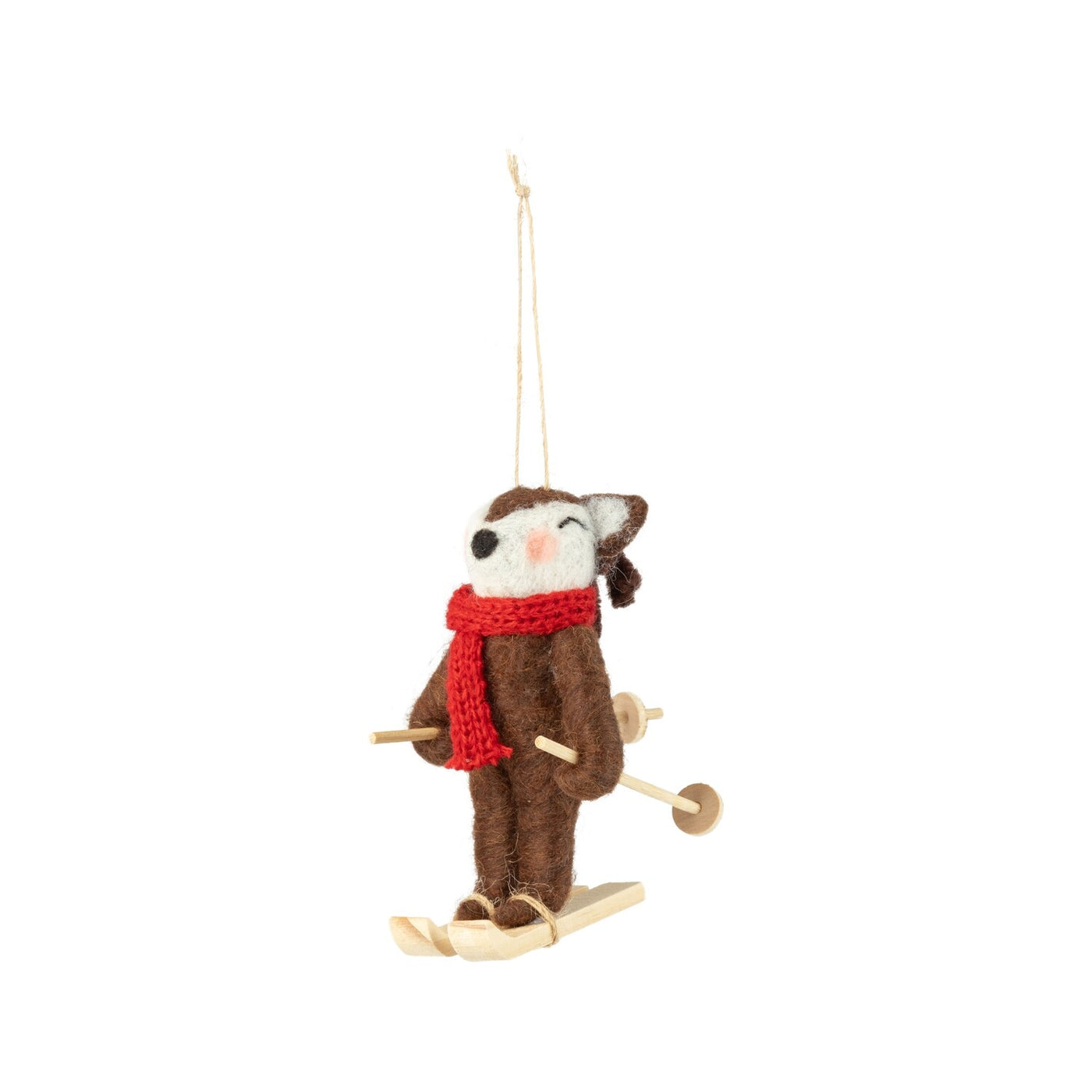 Reindeer On Skis Ornament