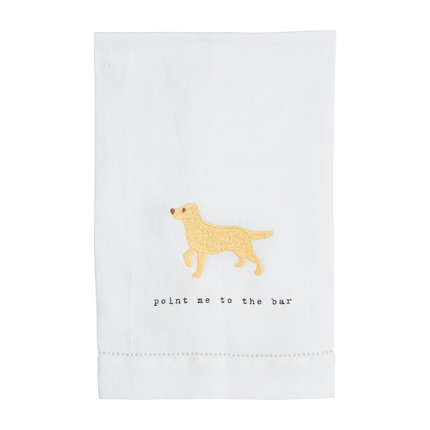 Dog Icon Embroidered Towel