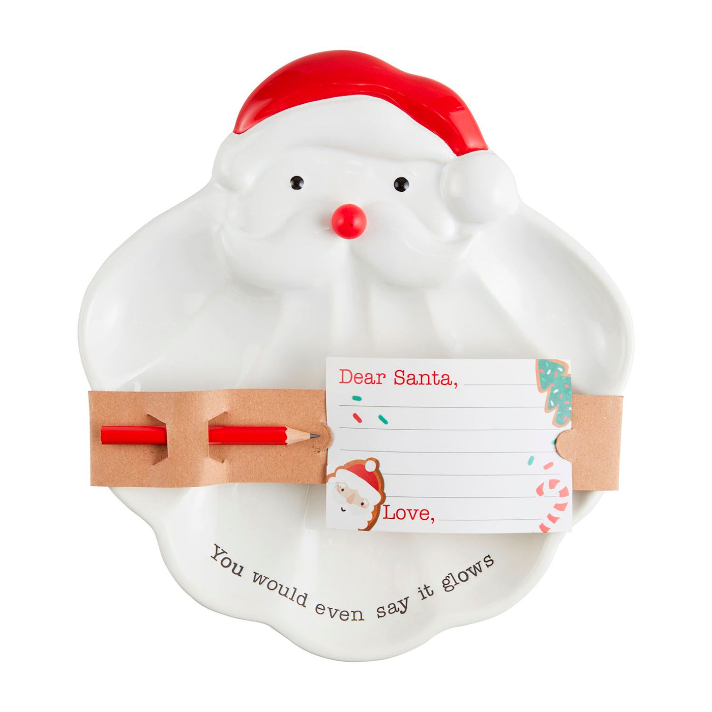 Light Up Santa Plate Set