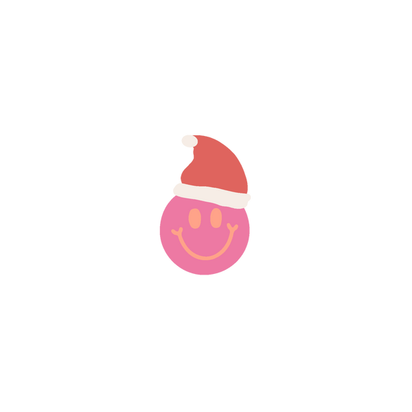 Santa Hat Smiley Sticker