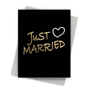 Just Married Greeting Card