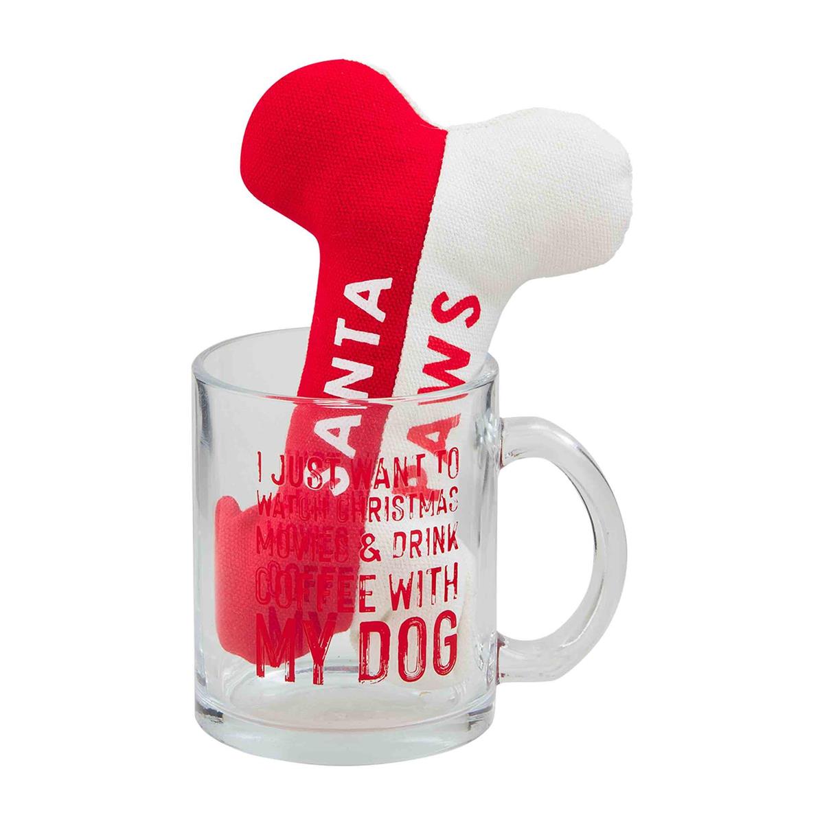 Christmas Dog Mug & Bone Sets - Santa Paws