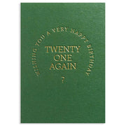 Twenty-One Again Birthday Card - Just Fabulous Palm Springs