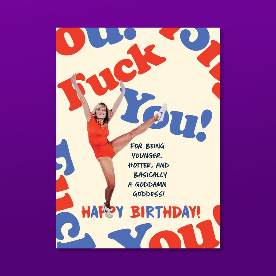 F*ck You Girl Birthday Card - Just Fabulous Palm Springs