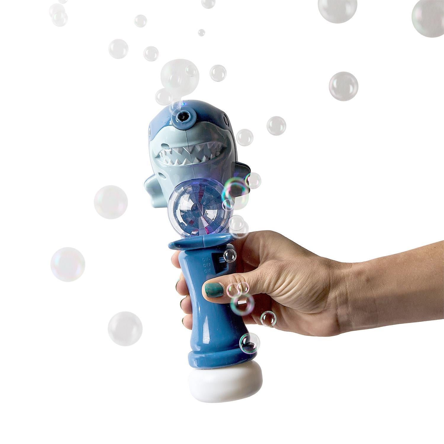 LED Illuminating Bubble Wand Blower - Shark