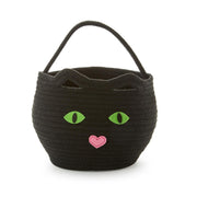 Spooky and Sweet Halloween Cotton Rope Basket - Black Cat
