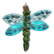 Blue Fantasy Dragonfly Ornament