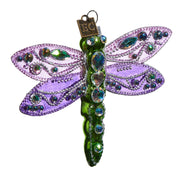 Purple Fantasy Dragonfly Ornament