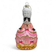 Tuxedo Cat Marie Antoinette Let Them Eat Cake Ornament