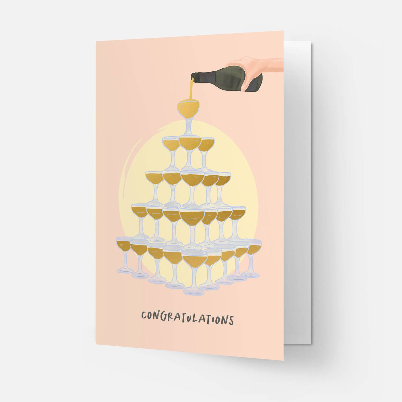 Champagne Tower Greeting Card