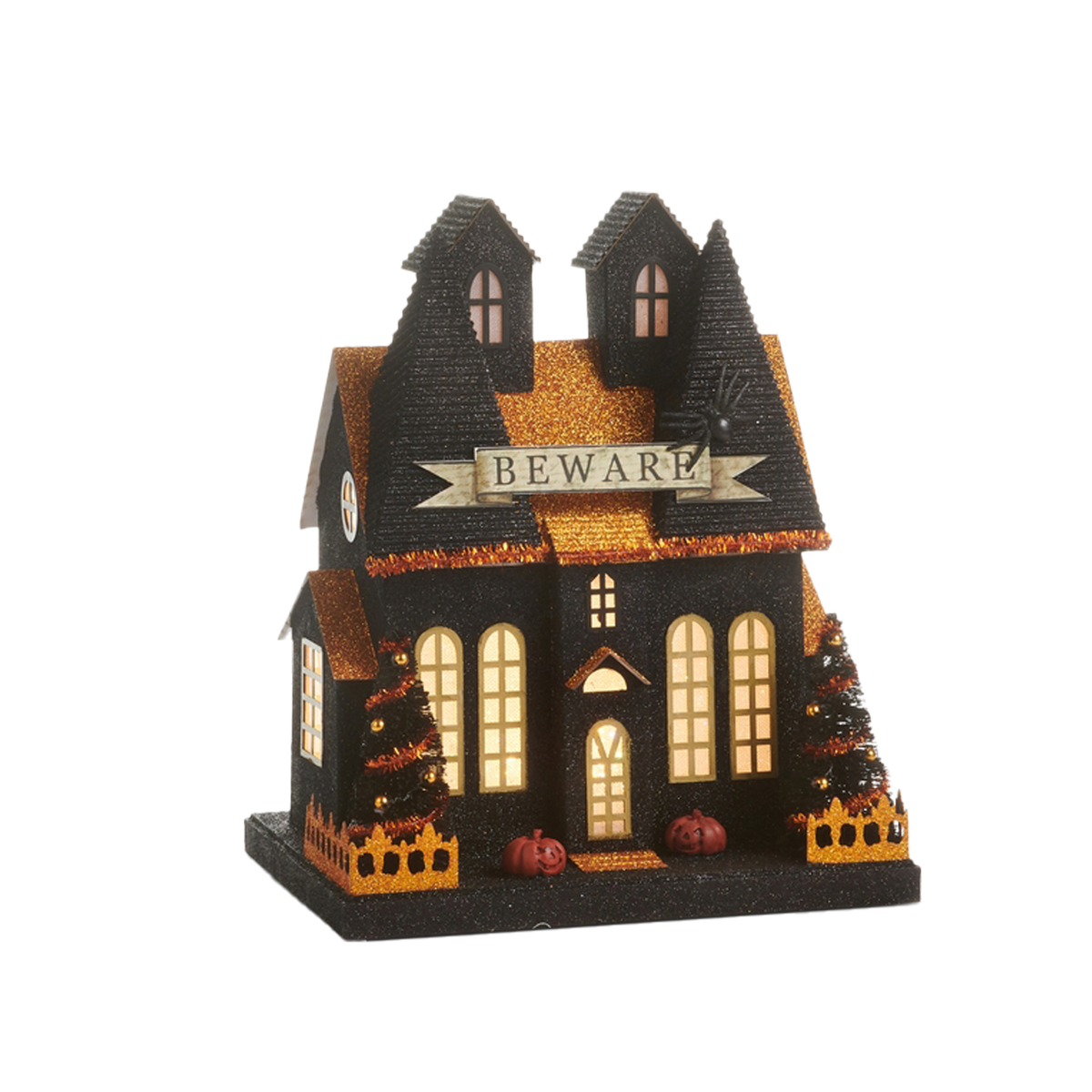 Lighted Paper Haunted House - Beware