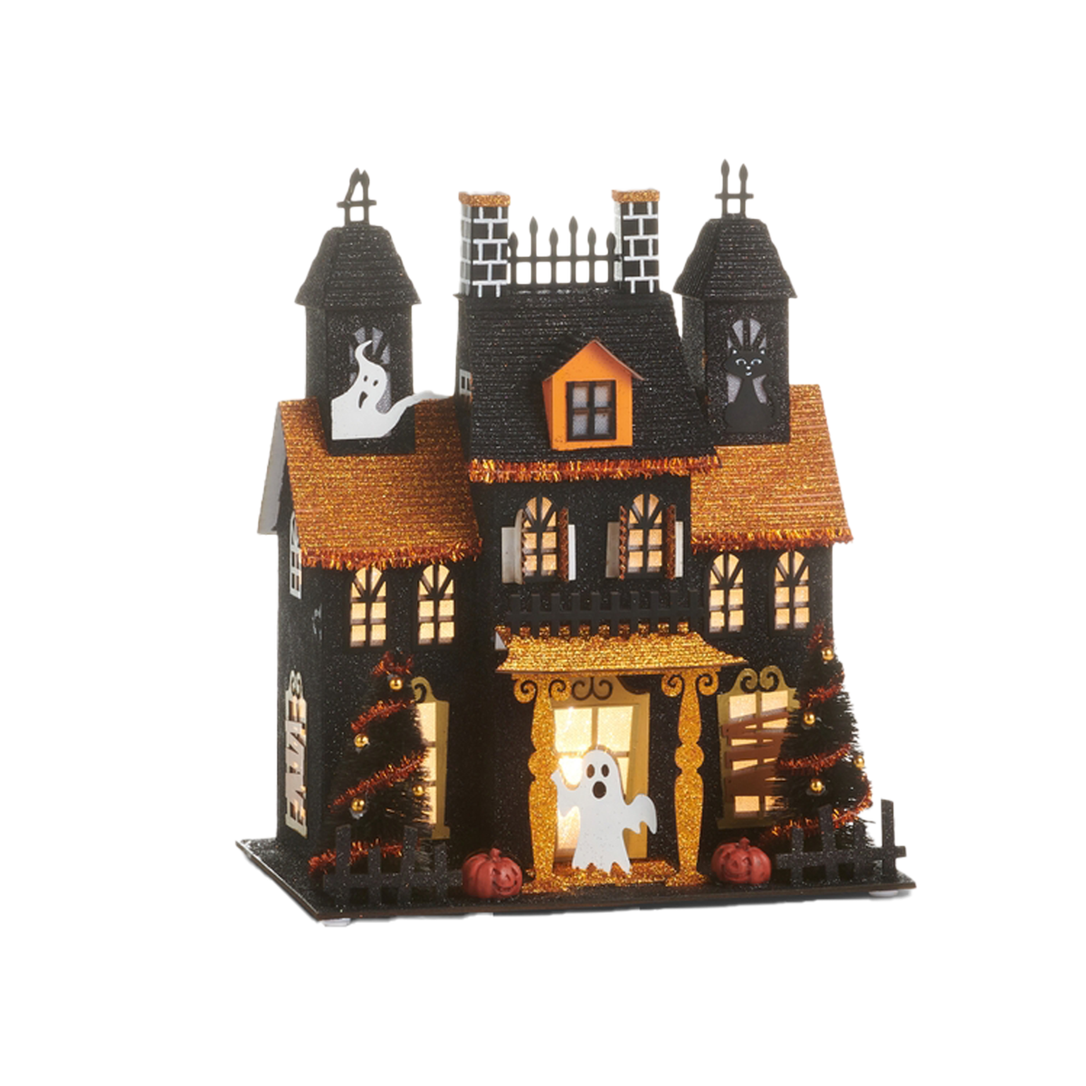 Lighted Paper Haunted House - Ghosts