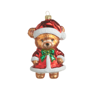 Beary Christmas Ornament - Bow