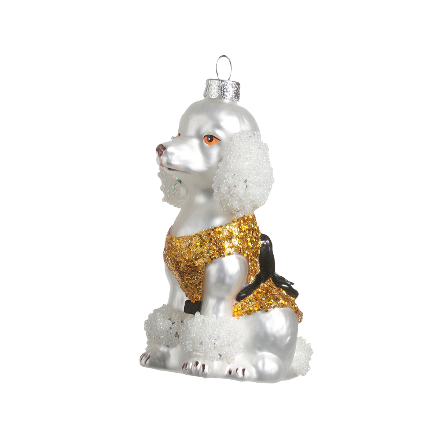 Fancy Poodle Ornament - Gold
