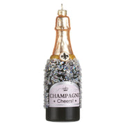 Black Champagne Bottle Ornament