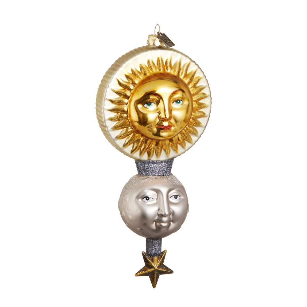 Celestial Sun Moon and Stars Ornament