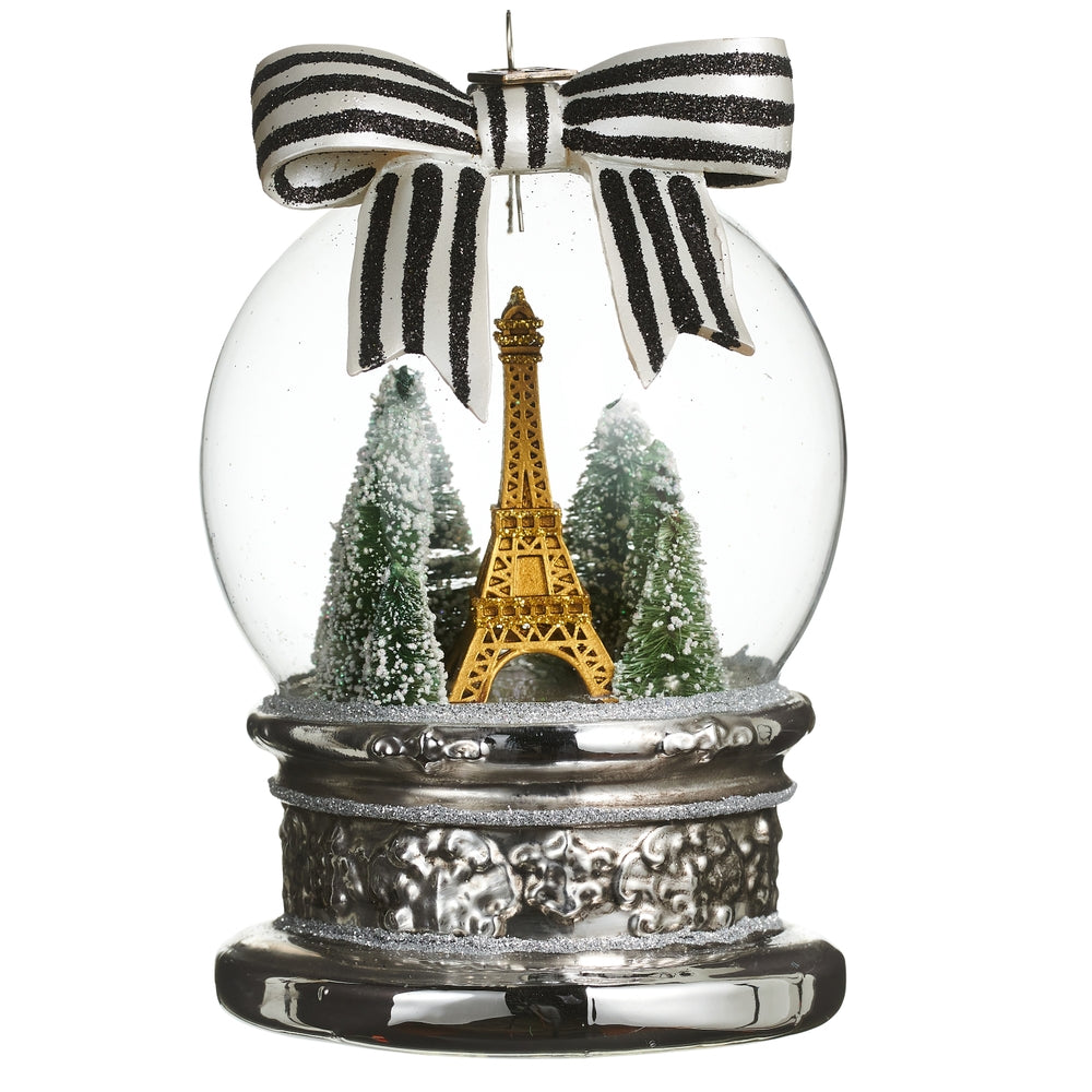 Midnight In Paris Globe Ornament