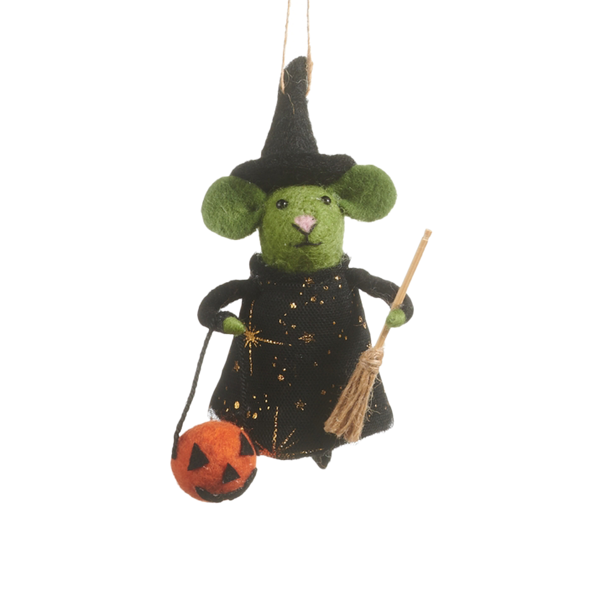 Costume Mouse Ornament - Witch