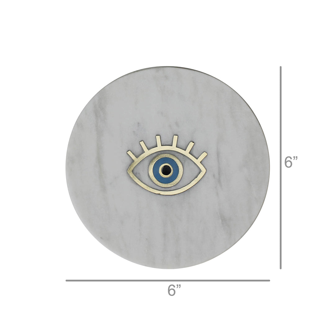 Inlaid Marble Tray - Eye