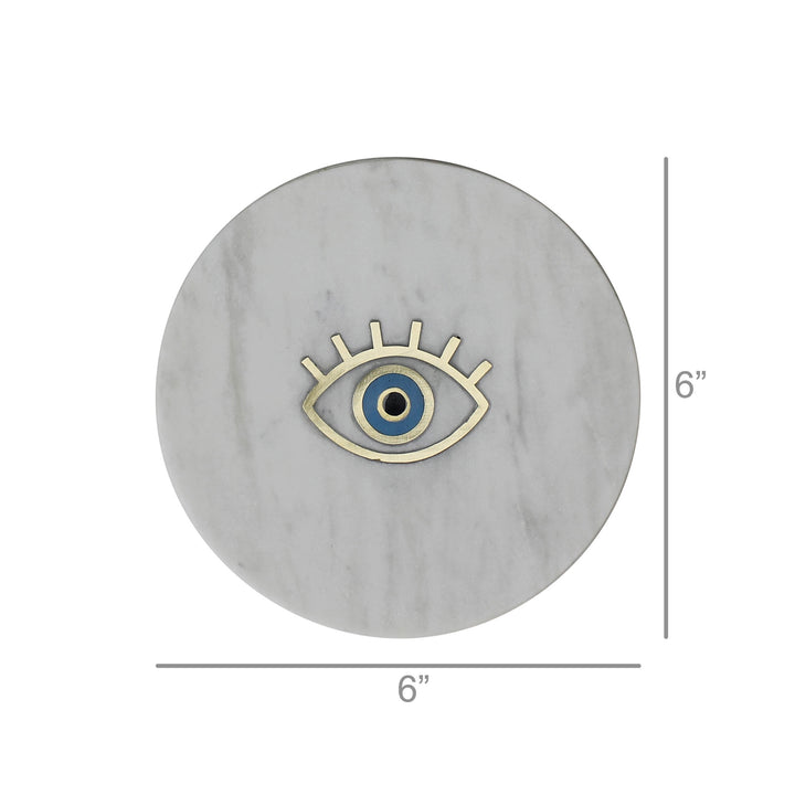 Inlaid Marble Tray - Eye