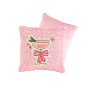 Everything Nice Cocktails Beaded Pillow - Martini