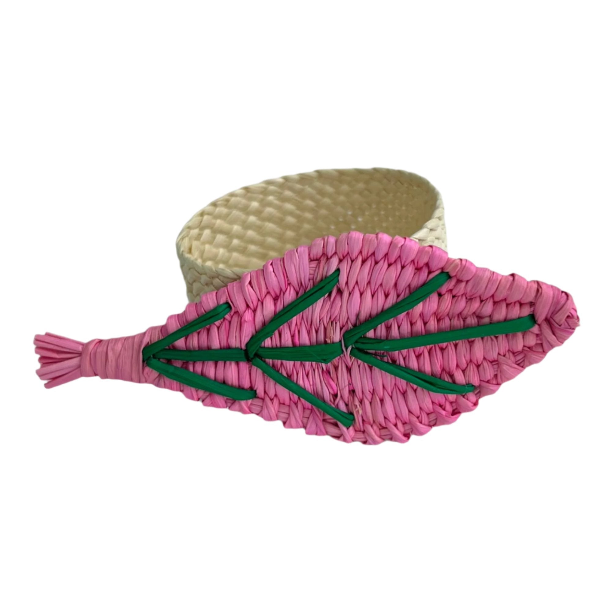 Pink Leaf Napkin Ring