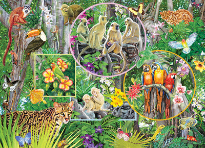 Rainforest Magic Family Jigsaw Puzzle - 350 Pieces