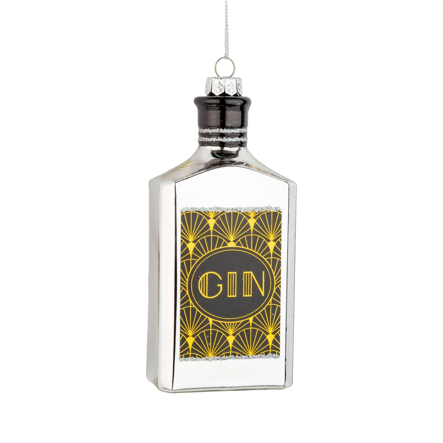 Gin With Art Deco Graphics Ornament
