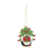Christmas Tree Penguin Felt Ornament